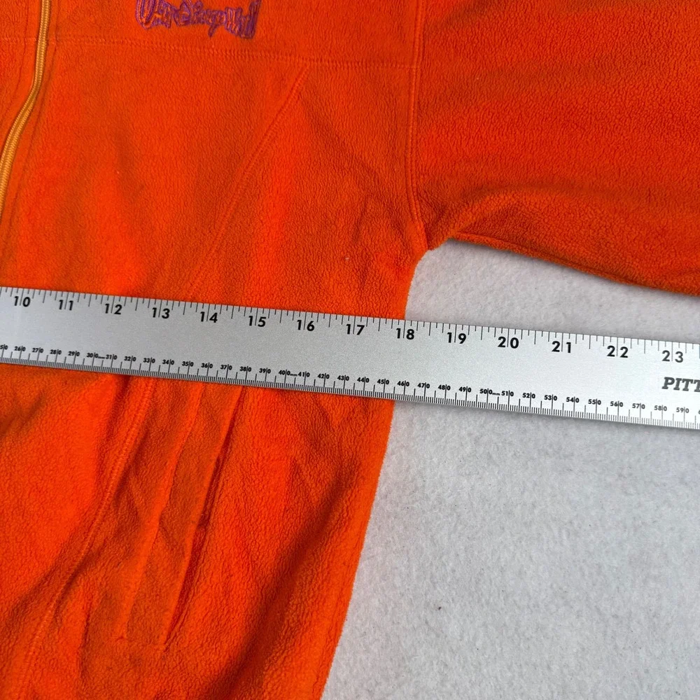 Walt Disney World Kids Orange Fleece Jacket Winnie the Pooh Full Zip Large